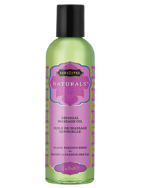 Kama Sutra Naturals Massage Oil Island Passion Berry 2 fl oz